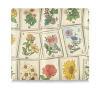 GuoChe Leather Car Registration and Insurance Card Holder Men Women Wallet Accessories Case for ID, Driver's License, Key Contact Information Cards Floral Tarot Pattern