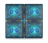 GuoChe Leather Car Registration and Insurance Holder Men Women Essential Wallet Case for Essential Document, Driver License, Cards Hawaii Sea Turtle Blue Ocean Summer Blue Ocean Turtle