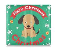 GuoChe Leather Registration and Insurance Card Holder Men Women Essential Wallet Case for Driver Auto Owners Trailer Motorcycle Boat Merry Christmas Cartoon Brown Dog