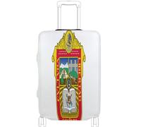 GuoChe Luggage Protector Multi-Size for Most Standard Luggage Soft Luggage Cover Anti-Slip Protection Travel Luggage Cover, Flag Of The State Of Mexico, M 22-24 in, Vintage