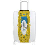 GuoChe Luggage Protector Multi-Size for Most Standard Luggage Soft Luggage Cover Anti-Slip Protection Travel Luggage Cover, Flag Of Zacatecas, S 18-20 in, Vintage