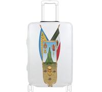 GuoChe Luggage Protector Multi-Size for Most Standard Luggage Soft Luggage Cover Anti-Slip Protection Travel Luggage Cover, Flag Of Hidalgo, S 18-20 in, Vintage