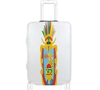 GuoChe Luggage Protector Multi-Size for Most Standard Luggage Soft Luggage Cover Anti-Slip Protection Travel Luggage Cover, Flag Of Guerrero, M 22-24 in, Vintage
