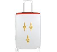 GuoChe Luggage Protector Multi-Size for Most Standard Luggage Soft Luggage Cover Anti-Slip Protection Travel Luggage Cover, City Flag New Orleans Louisiana, L 26-28 in, Vintage