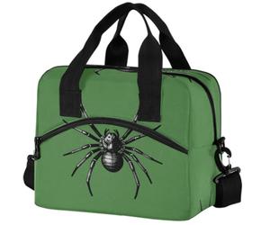 GuoChe Lunch Bag Insulated Lunch Tote for Adults Mini Black Web Pattern Bug on The Web for Web Pattern Bug Fans Arachno Tarantula(1)