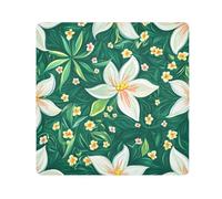 GuoChe Magic Cosmetics Pouchs Cloth Easter Lily Happy Easter Green Jewelry Organizer Wrap Camera Lens Cloth Wrapper Cosmetic Organizers For Travel 13.8 X 13.8, Easter Lily Happy Easter green,