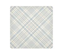 GuoChe Magic Make Up Bag Pouchs Cloth Argyle Plaid Beige Blue Cosmetic Organizer Wrap Camera Lens Cloth Wrapper Cosmetic Organizers For Travel 17.7 X 17.7, Beige Scotland Buffalo Plaid Tartan Check