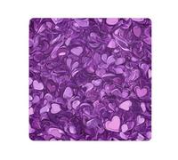 GuoChe Magic Makeup Bag Cloth Cute Purple Hearts Make Up Organizers Wrap Camera Lens Cloth Wrapper Cosmetic Organizers For Travel 21.7 X 21.7, cute Purple Hearts7, 21.7x21.7in, Art Deco