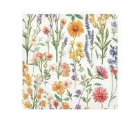 GuoChe Magic Makeup Holders Cloth Cute Spring Colorful Florals White Make Up Organizers Wrap Camera Lens Cloth Wrapper Cosmetic Organizers For Travel 17.7 X 17.7, cute spring colorful Florals white89,