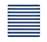 GuoChe Magic Self-Adhesive Makeup Holders Cloth Navy Blue White Stripes Travel Bag Organizer Wrap Camera Lens Cloth Wrapper Makeup For Women 17.7 X 17.7, navy Blue White stripes, 17.7x17.7in, Art Deco