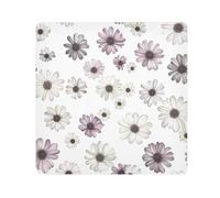 GuoChe Magic Self-Adhesive Makeup Travel Case Cloth Vintage Light Purple Flowers White Travel Organizer Wrap Camera Lens Cloth Wrapper Organizer Bags For Women 17.7 X 17.7, Vintage light purple