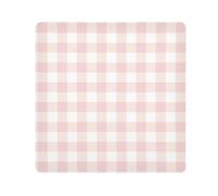 GuoChe Magic Self-Adhesive Toiletries Pouchs Cloth Tartan Check Peach Makeup Bag Organizer Wrap Camera Lens Cloth Wrapper For Toiletries 17.7 X 17.7, Peach Buffalo Plaid Tartan Check Scotland,