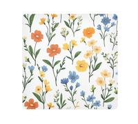 GuoChe Magic Self-Adhesive Travel Cosmetic Bag Cloth Spring Cute Flowers Rustic Portable Makeup Organizer Wrap Camera Lens Cloth Wrapper Cosmetic Organizers For Travel 13.8 X 13.8, spring cute Flowers