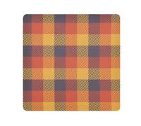 GuoChe Magic Toiletries Pouchs Cloth Buffalo Plaid Yellow Orange Jewelry Organizer Wrap Camera Lens Cloth Wrapper For Toiletries 17.7 X 17.7, Buffalo Plaid Tartan Check Scotland yellow Orange,