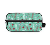 GuoChe Makeup Bag All-in-One Storage durables Twill Fabric for Women & Men Christmas Pattern