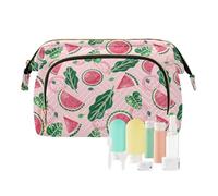 GuoChe Makeup Bags Retro Flowers Rustic Fruits Zipper Cosmetic Bags With Zipper Makeup Period Bag for Personal Items Organizer, Retro flowers rustic79, 10.2" x 5.9" x 6.7", Art Deco