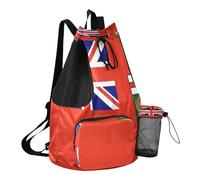 GuoChe Mens Drawstring Bags Summer Camp Bag With Water Bottle Pocket Cinch Sacks Waterproof, Alberta Flag, One Size, Childrens-school-backpacks