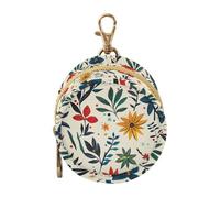 GuoChe Mexican Cinco De Mayo Colorful Flowers Newborned Girl Pacifier Case with Zipper and Clip Coin Purse Change Holder, Small Item Storage pouching