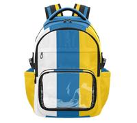 GuoChe National Flag Of C?te D'ivoire Kids Clear Backpack for School Large Capacity See Through Bookbag for Boys Girls, Age 7-18