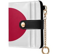 GuoChe National Flag Of C?te D'ivoire Women's Minimalist Folding Wallet Cute PU Leather Folding Wallet for Women Boys Girls, National Flag of Japan, One Size, Modern