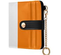 GuoChe National Flag Of C?te D'ivoire Women's Minimalist Folding Wallet Cute PU Leather Folding Wallet for Women Boys Girls, National Flag of Ireland, One Size, Modern