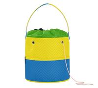GuoChe National Flag Of Gabon Yarn Storage Small Yarn Bag Portable Craft Bag for Crochet Knit Knitting Project