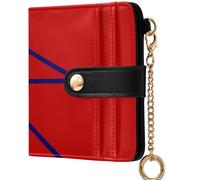GuoChe National Flag Of Kenya Women's Small Folding Wallet Waterproof Minimalist PU Leather Wallet for Girls Women Ladies, National Flag of Nepal, One Size, Modern