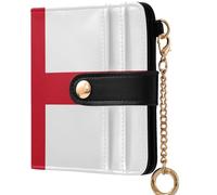 GuoChe National Flag Of The Dominican Republic Ladies Lightweight Foldable Wallet Convenient Compact PU Leather Wallet for Men, Flag of England, One Size, Modern
