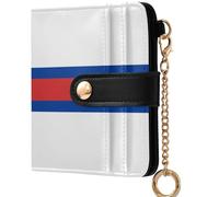 GuoChe National Flag Of The Dominican Republic Ladies Lightweight Foldable Wallet Convenient Compact PU Leather Wallet for Men, Flag of the Faroe Islands, One Size, Modern