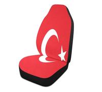 GuoChe National Flag of Turkey Decorative Seat Protector for Auto Comfortable Sport Seat Covers funda asientos para carro Set of 2