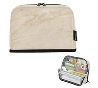 GuoChe Pencil Pen Case Pen Cases Zippered (prop25) for Women Middle School Natural Marble Texture