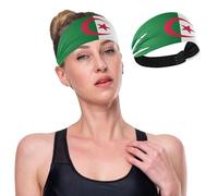 GuoChe Peoples Democratic Republic Algeria Flag Cooling Cloth Headbands Stretchy Sweatband for Washing Face Athletic Sports Running Football