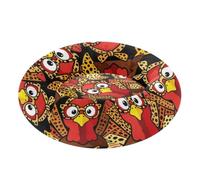 GuoChe Pet Cat Bed Thanksgiving Turkey Face Leopard
