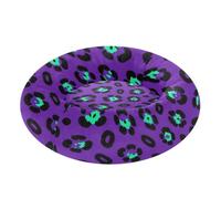 GuoChe Pet Cat Beds Purple Blue Leopard Cheetah