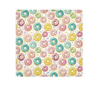 GuoChe Portable Make up Pouchs Cloth Cute Donuts with Sprinkles and Icing Colorful Cosmetic Bag Organizer Wrap Camera Lens Cloth Wrapper For Toiletries 21.7 X 21.7, cute donuts with sprinkles and