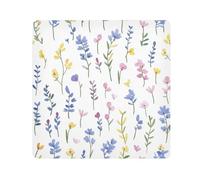 GuoChe Portable Make up Pouchs Cloth Rustic Spring Flowers Leaves Cosmetic Travel Bag Organizer Wrap Camera Lens Cloth Wrapper For Organization 21.7 X 21.7, rustic spring Flowers leaves221,