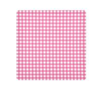 GuoChe Portable Toiletries Pouchs Cloth Buffalo Plaid Hot Peach Cosmetic Travel Bag Organizer Wrap Camera Lens Cloth Wrapper For Organization 17.7 X 17.7, Gingham Hot Peach Buffalo Plaid Tartan Check