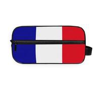 GuoChe Portable Toiletry Bag All-in-One Storage Simple Stylish Makeup/Shaving/Toiletry Storage, Flag of the French Southern and Antarctic Lands, One Size, Colorful