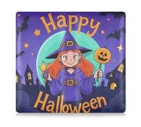 GuoChe Premium Leather Car Registration and Insurance Card Holder Men Women Car Essentials for Driver License, Cards & Essential Documents Happy Halloween Cartoon Cute Witch