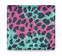 GuoChe Premium Leather Car Registration and Insurance Holder Men Women Document Wallet for Documents, Cards, License Pink and Green Leopard Print111