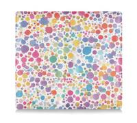 GuoChe Premium Leather Car Registration and Insurance Holder Men Women Document Wallet for Driver License, Cards & Essential Documents Watercolor Dot Style