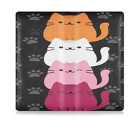 GuoChe Pu Leather Car Registration and Insurance Holder Men Women Essential Wallet Case for Essential Document, Driver License, Cards Orange Blush Lesbian Pride Flag Cute kawaii-style Cat