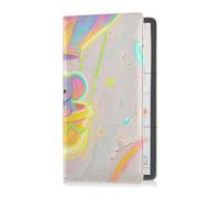GuoChe Pu Leather Car Registration and Insurance Holder Men Women Wallet Accessories Case for Cards, Essential Document Driver License Elephant in Balloon Ride