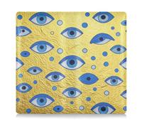 GuoChe Pu Leather Car Registration & Insurance Card Holder Men Women Wallet Accessories Case for any Car, Truck, Motorcycle, Trailer or Boat Evil Eye Amulet