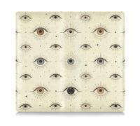 GuoChe Pu Leather Car Registration & Insurance Card Holder Men Women Wallet Accessories Case for any Car, Truck, Motorcycle, Trailer or Boat Evil Eye Magic Boho Witch