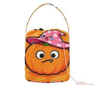 GuoChe Pumpkin in Witch Hat Yarn Storage Bag Yarn Carrier Bag Portable Needle Storage for Knitting Tools Crochet Project