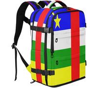 GuoChe Rucksack Twill Tote Fabric Fits 16 Inch Laptop with Adjustable Shoulder Straps for College Students, National Flag of the Central African Republic, One Size, Basic-multipurpose-backpacks