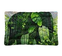 GuoChe Safari Elephant Scenery Animal Collage Washable Pet Mat Soft Comfortable Anti-Slip Bottom for Large Jumbo Medium Small Dogs 36" x 24"