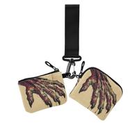 GuoChe Scary monsters Claw Hand Art Women's Change Wallet Card Cases