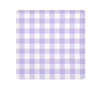 GuoChe Self-Adhesive Make Up Bag Cloth Purple Buffalo Plaid Travel Organizer Wrap Camera Lens Cloth Wrapper For Toiletries 17.7 X 17.7, Gingham purple Buffalo Plaid Tartan Check Scotland, 17.7x17.7in,